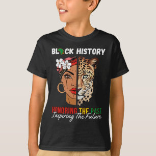 Camiseta Chica afro honrando el pasado inspirador futuro ne