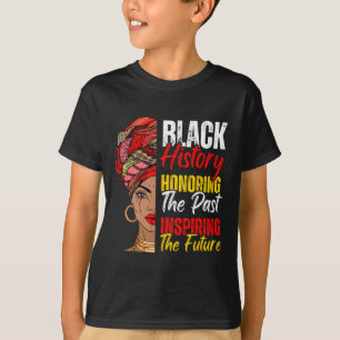 Camiseta Chica afro honrando el pasado inspirador futuro ne