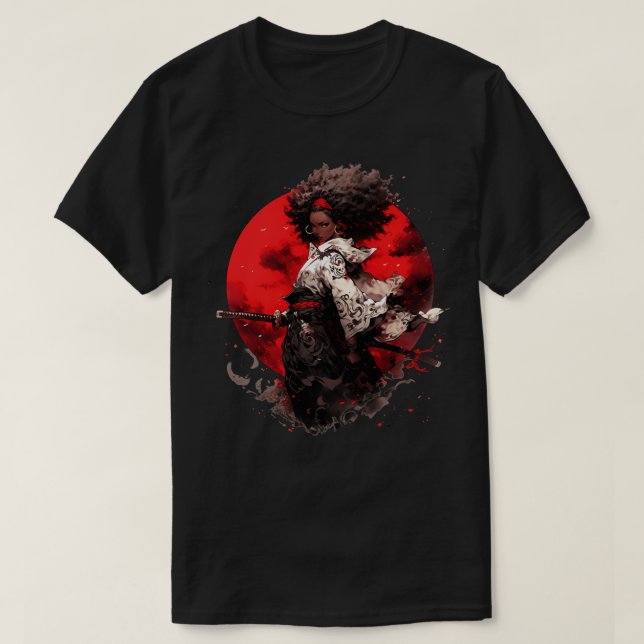Camiseta Chica Afro Samurai (Diseño del anverso)