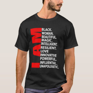 Camiseta Chica Afro Soy Mujer Negra Hermosa Magia Unapolo