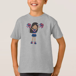 Camiseta Chica afroamericano, animadores, animadores