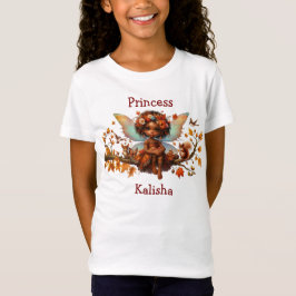 Camiseta Chica afroamericano Woodland Princess Fairy
