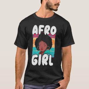 Camiseta Chica afrocéntrico orgullo negro afrocéntrico pelo