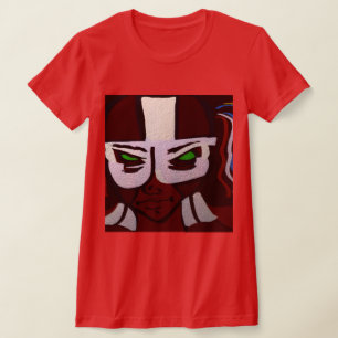 Camiseta Chica Alienigena Roja Superheroína