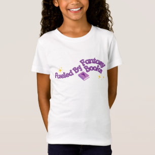 Camiseta Chica alimentada por libros de fantasía