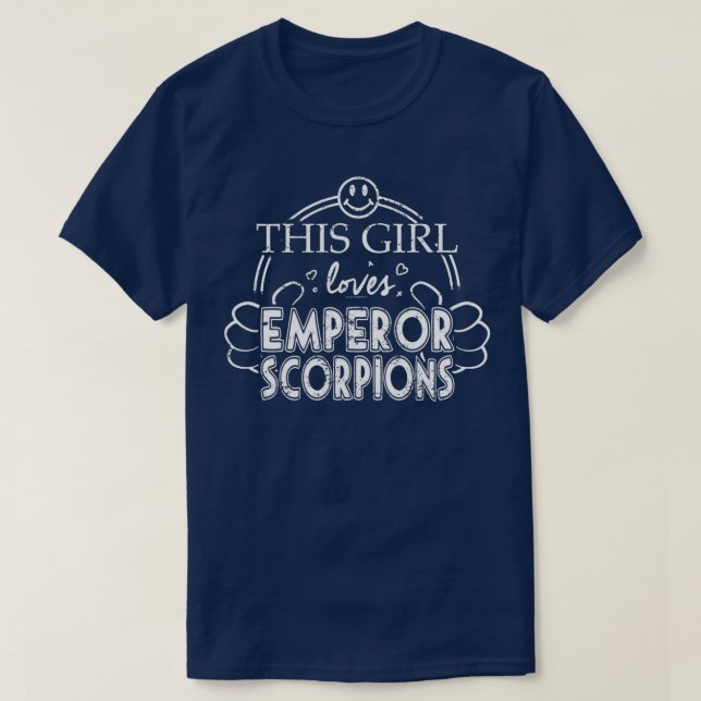 Camiseta Chica ama al emperador Scorpion Mascota Scorpion (Diseño del anverso)
