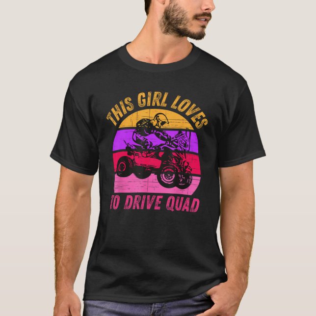 Camiseta Chica Ama Conducir ATV Quad Bike Rider Barro SXS (Anverso)