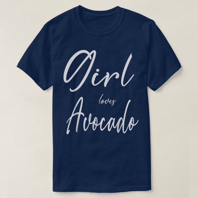 Camiseta Chica Ama El Aguacate Simple Tet Para Amantes Del  (Diseño del anverso)