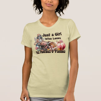 Camiseta Chica Ama Fall Flannel Fútbol Caída Otoño