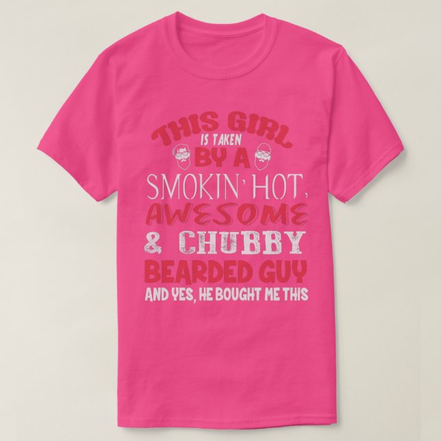 Camiseta Chica ama la barba (Diseño del anverso)