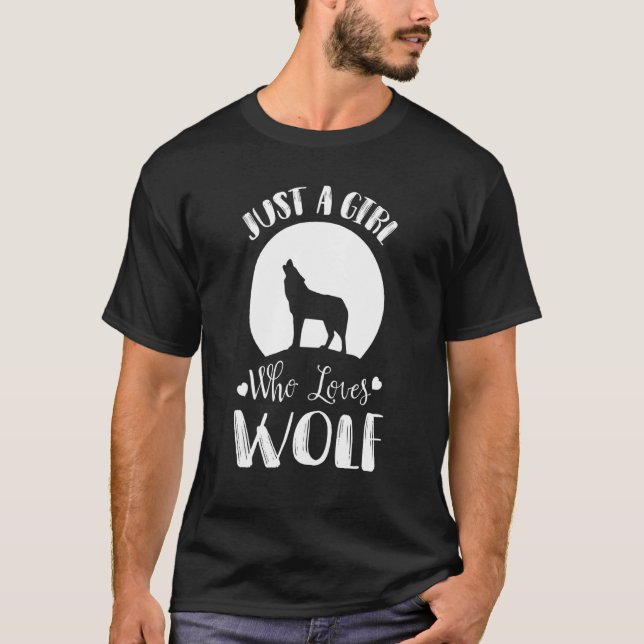 Camiseta Chica Ama Lobos Lobo Lobo Llanto Lleno Locura de l (Anverso)