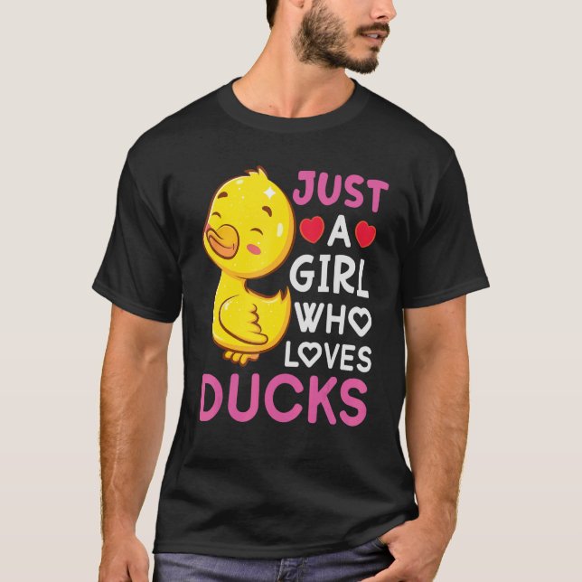 Camiseta Chica ama patos Ducks Designs (Anverso)