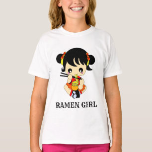 Camiseta Chica amable Yummy come Ramen comida Japón