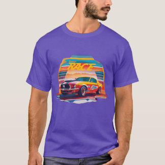 Camiseta Chica amiga de coche deportivo chica