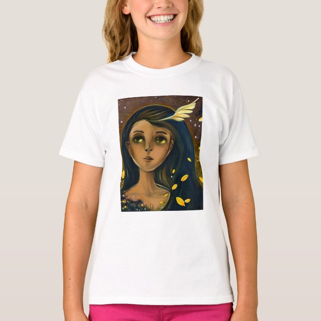 Camiseta Chica Angélico Encantado Eéreo (Anverso)