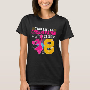 Camiseta Chica animadora de cumpleaños número 8 niña de och