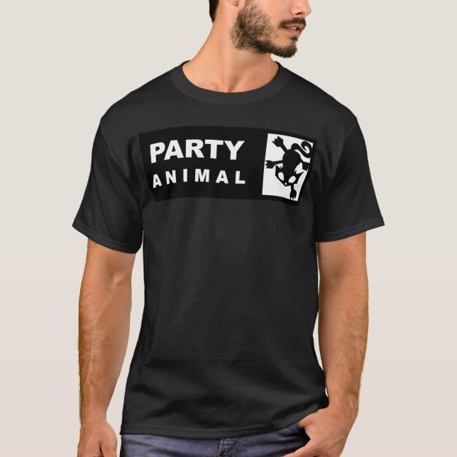 Camiseta Chica animal de fiesta (Anverso)