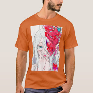 Camiseta Chica animalista Kawaii Waifu Estética japonesa Ot