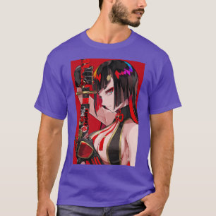 Camiseta Chica animalista Samurai Waifu estético japonés Ot