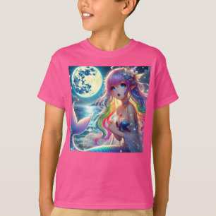 Camiseta Chica anime canta la sirena del arcoiris de la lun