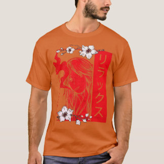 Camiseta Chica anime estético suave Rela Harajuku Sak