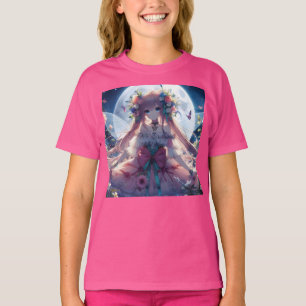 Camiseta Chica Anime Flor Luna Hada