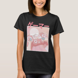 Camiseta Chica Anime Kawaii Juego de video lindo a mujeres