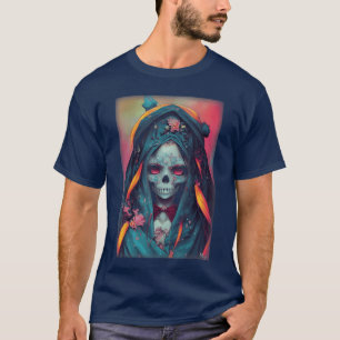 Camiseta Chica Anime Kawaii Lich Horror Halloween Zombie Es