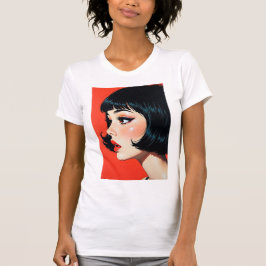 Camiseta Chica Anime Mística Callando