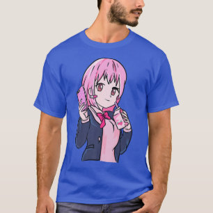 Camiseta Chica Anime Otaku Fresa batida con sabor a Japón