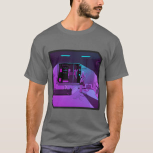 Camiseta Chica anime retrowave synthwave estética outrun g