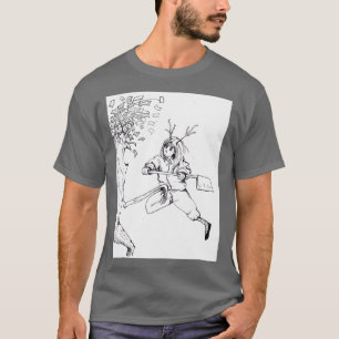 Camiseta Chica Antler de madera atacando el árbol del diner