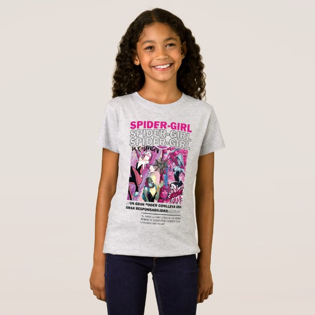 Camiseta chica araña (Anverso completo)