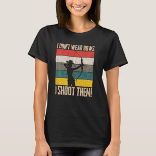 Camiseta Chica Archer, no llevo cerdas, les disparo a mujer