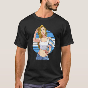 Camiseta Chica Argentina Bandera Argentina Orgullo Latino