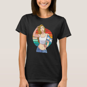 Camiseta Chica Argentina Bandera Argentina Orgullo Latino V