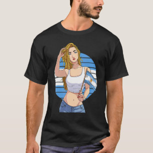 Camiseta Chica argentino Bandera Orgullo Latino