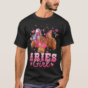 Camiseta Chica Aries Cumpleaños Reina Mujeres Cumpleaños Ch