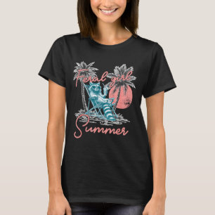 Camiseta Chica asilvestrada verano divertido meme mapache a