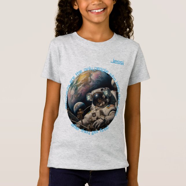 Camiseta Chica astronauta (Anverso)