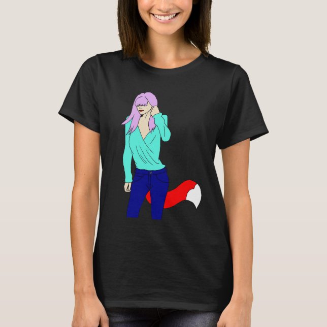 Camiseta chica astuta   (Anverso)