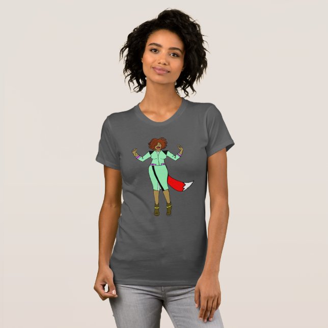 Camiseta Chica astuta (Anverso completo)