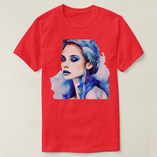 Camiseta Chica azul (Diseño del anverso)