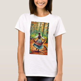 Camiseta chica bailarín en el bosque