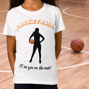 Camiseta Chica Baloncesto "Te veré en la cancha"