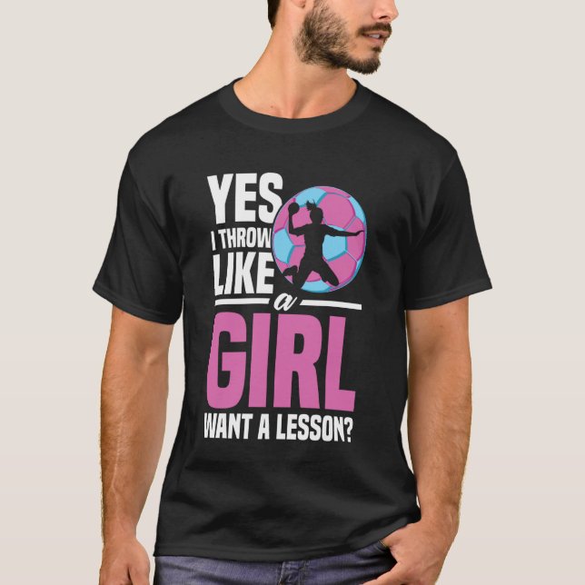 Camiseta Chica Balonmano Mujeres Poder Empoderamiento Femen (Anverso)