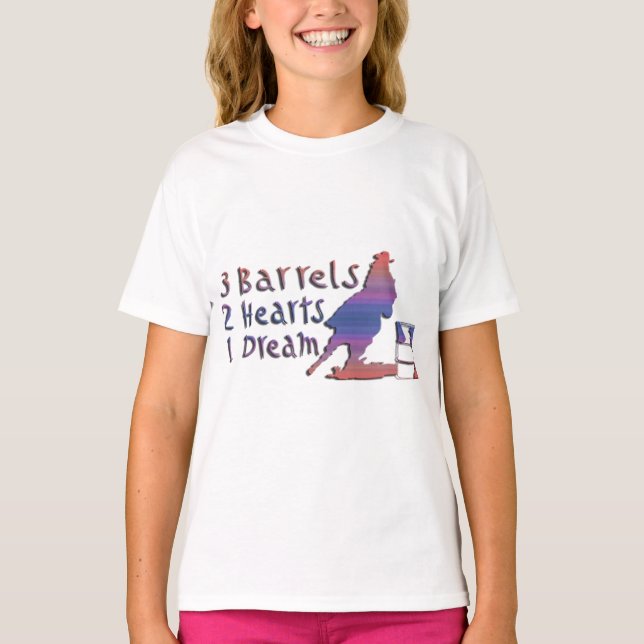 CAMISETA CHICA BARREL CARRERAS (Anverso)