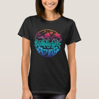 Camiseta chica Beach 2023 Tropical Summer Spring Cumpleaños