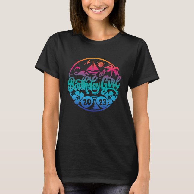Camiseta chica Beach 2023 Tropical Summer Spring Cumpleaños (Anverso)