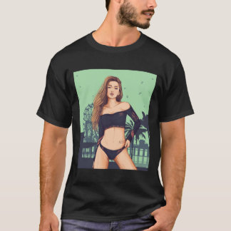 Camiseta Chica Beach GTA V vibe